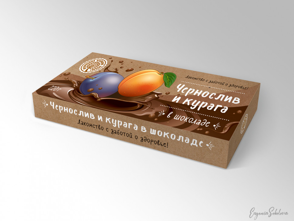  Чернослив и курага в шоколаде, 220г в Курганинске