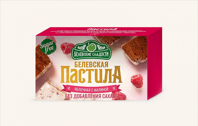  Пастила  200г диетическая с МАЛИНОЙ, НОВЫЙ ФОРМАТ (4*50г)   в Курганинске