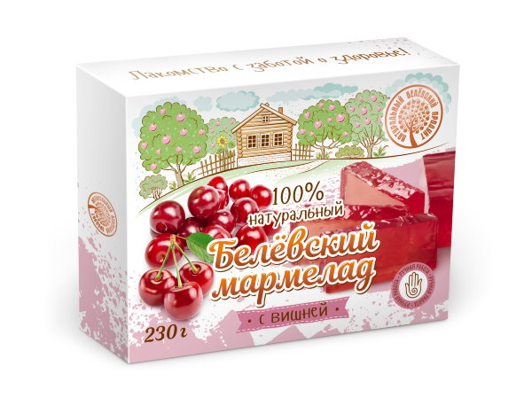 №2 Мармелад белевский "Вишня" 230г в Курганинске